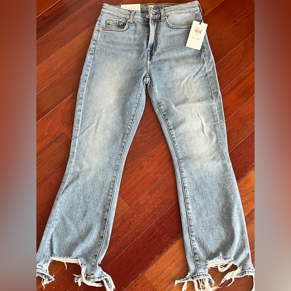7 for all mankind high waist slim kick, NWT size 27